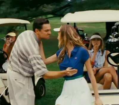 Leonardo DiCaprio groping a random girl in the wolf of the Wall Street