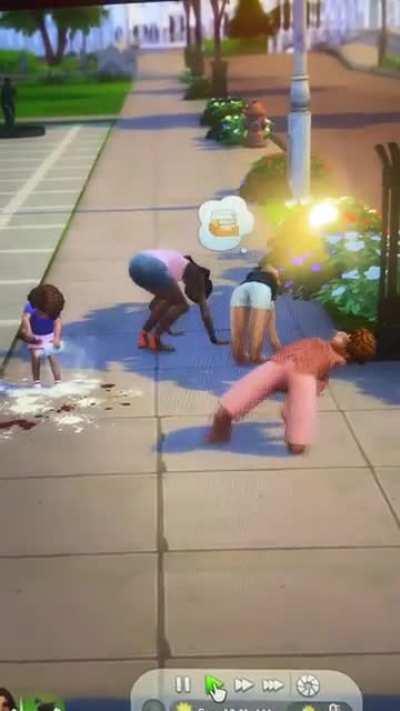 Please help why are my sims stuck in the ground