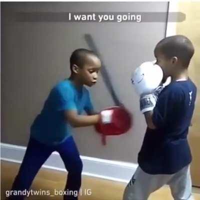 I wanna get trained by this kid...