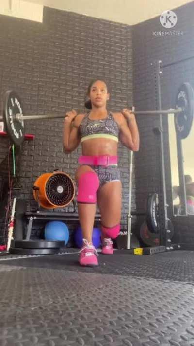 BIANCA BELAIR WITH A OTHER INSTAGRAM WORKOUT 💙💙