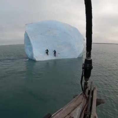 What could go wrong when you climb a floating iceberg