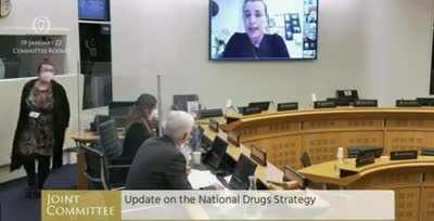 Independent Irish Senator Lynn Ruane slamming her opponents at a joint committee on the National Drug Strategy