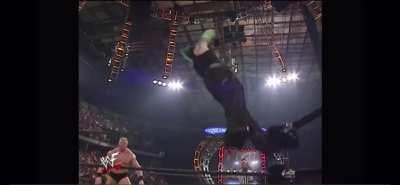 Jeff Hardy hits Brock Lesnar with a great Whisper In The Wind • Backlash (2002)