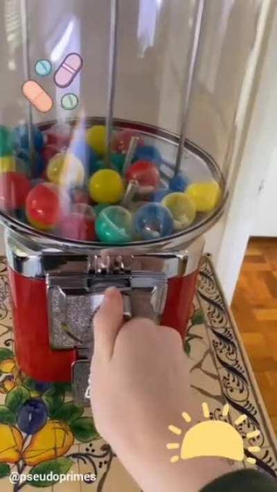 putting morning meds inside a gumball machine boosts serotonin more than the meds :)