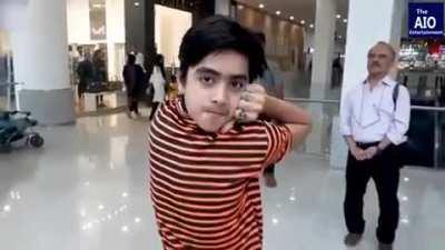 14-year-old Pakistan kid who can twist his neck 180 degree to see directly from behind.