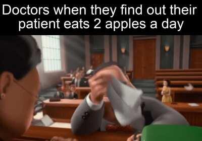 If an apple a day keeps the doctor away, then what about 2 apples?