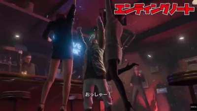 Kiryu's scene at Survive bar (no eng subs) 