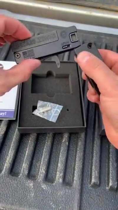 James Bond - level “credit card gun”