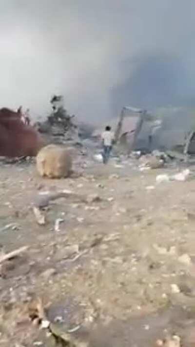 Dont watch this if you are sensitive! the aftermath of beirut explosion!