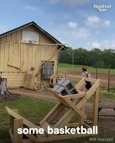 This man made a wooden gym so he could train