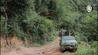 Ta'ang National Liberation Army (TNLA/Palaung State Liberation Front) Fighting the Myanmar Army in Nawnghkio, Shan State (June 3)