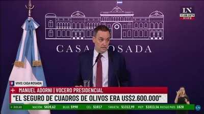 Adorni: &quot;Quedan congelados los planes sociales que tengan la característica de tener intermediarios. Queremos terminar con el negocio de la pobreza. Es una decisión del presidente de la Nación&quot;