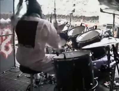 Joey Jordison formerly from Slipknot killing it on the drums