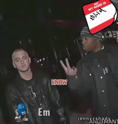 Eminem explains spelling of his name! 😂