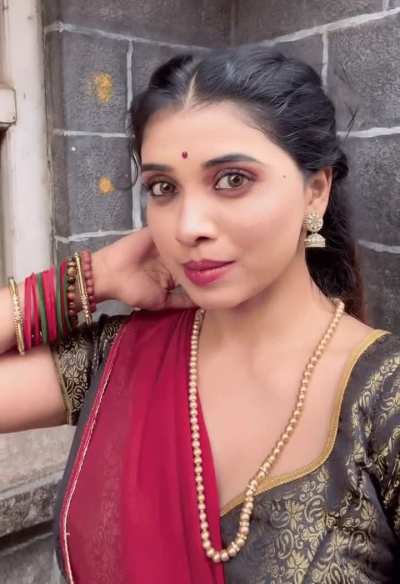 Priyanka Rajeshree Jadhav in saree