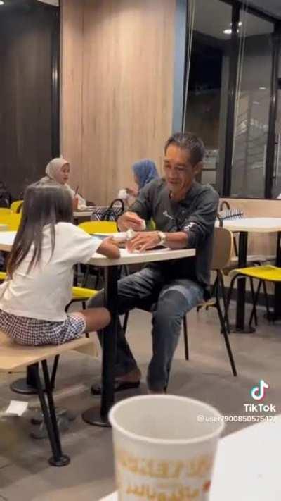 As a man, I wish to be like this man someday so that someone will record me enjoying my time with my daughter, upload it on TikTok and I can sue him or her.