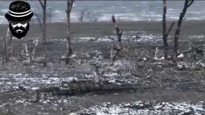 Short clip of 93rd brigade clearing Russian trenches 