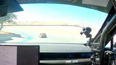 Alien Technology! Unplugged Performance Tesla Model S Plaid Passing Mclaren P1, Senna at Laguna Seca