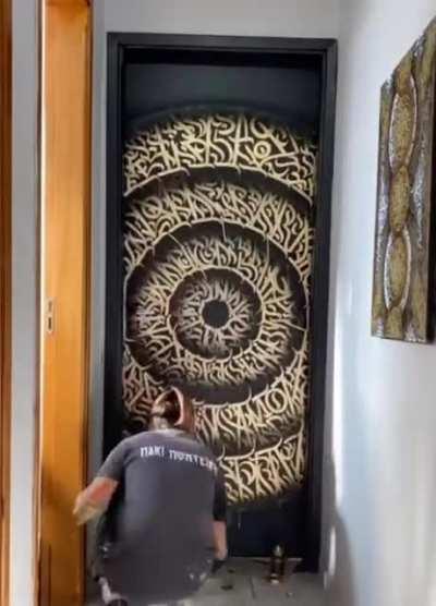 Satisfying door design.