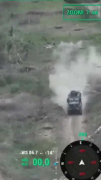 Ukrainian armored vehicle plows through Russian minefield without issues