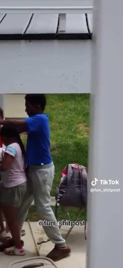 Guy catches a group of kids trying to break into his neighbors house