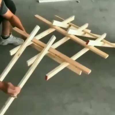 Making a Da Vinci bridge