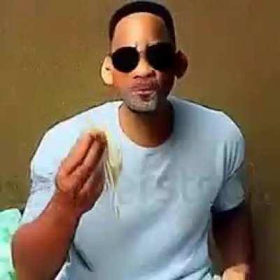 Will Smith eating spaghetti