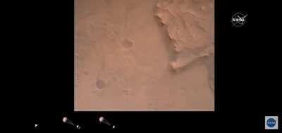 Perseverance landing on Mars