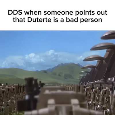 DDS when Somebody talks ill about Duterte (he's a horrible person)