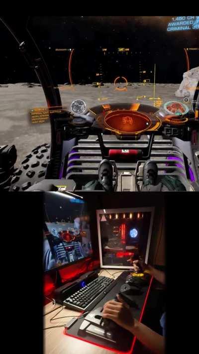 Using Voice commands in Elite Dangerous Odyssey VR is just next level immersion