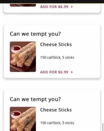 just cheese sticks