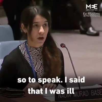 Brave Yazidi ISIS survivor testifies with her story of how captive women are treated.