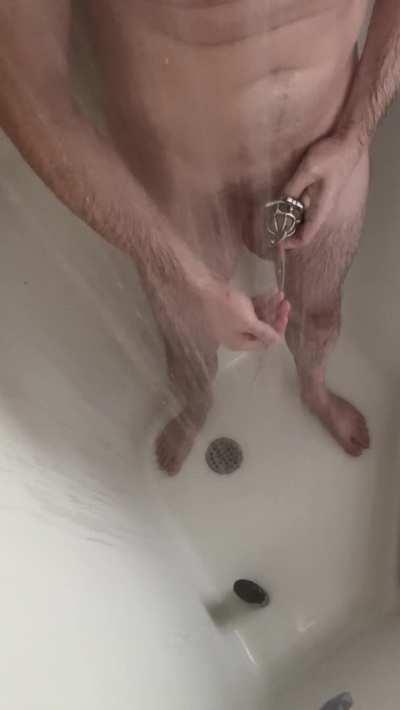 How I keep clean after 8 months in 24/7 chastity