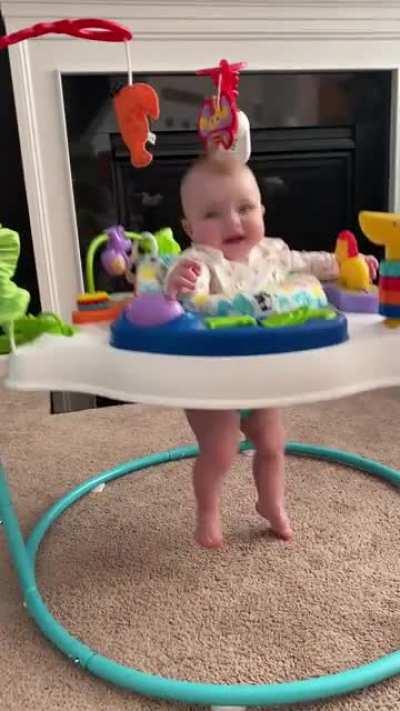 Is my daughter not the cutest thing ever? Sound on.