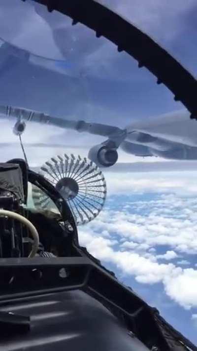 Ait-to-air refuelling two RAAF F/A-18 Hornets