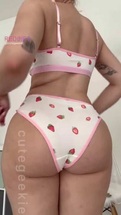 Strawberry panties for my peach! 