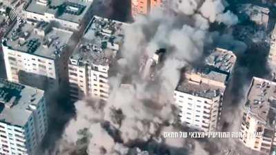 Israel blowing up Hamas Intelligence HQ