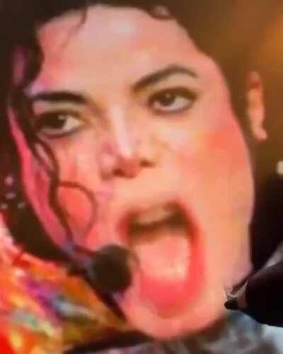 nicely timed michael jackson singing