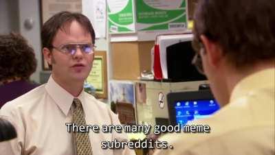 Jim and Dwight argue about r/Memes