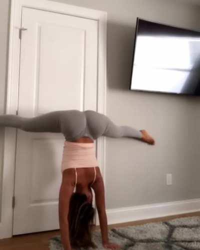 On a handstand