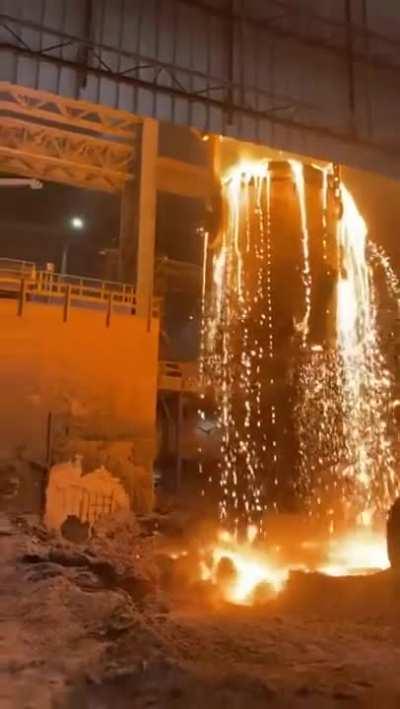 Overfill at a steel mill