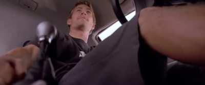 “2 fast 2 furious” (2003) when Paul Walker pulls his handbrake and performs a 180 into a reverse on the highway with his Evo he never actually pulled the handbrake, he literally pulled an imaginary handbrake