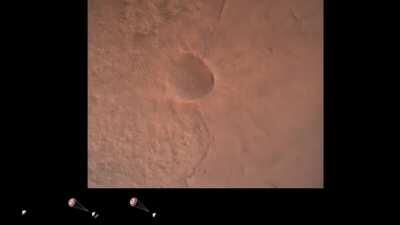 ONBOARD CAMERA VIEW FROM PERSEVERANCE ROVER LANDING ON MARS AMAZING QUALITY