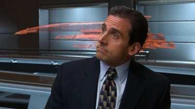 Michael Scott resolves conflicts in Mass Effect