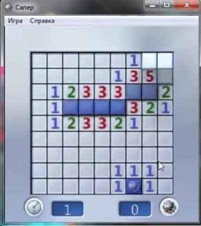 Minesweeper beginner 1s speedrun