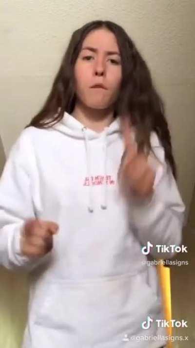 This girl doing rap god in sign language