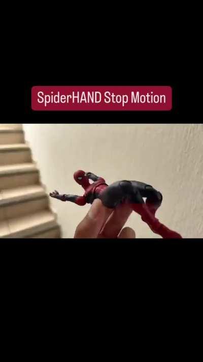 This Spiderman stop motion animation