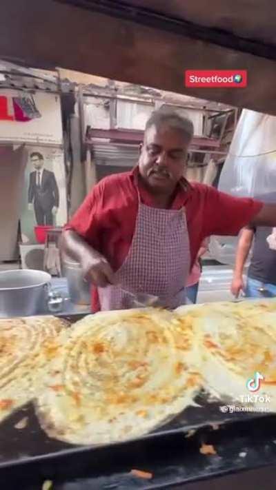 This street vendor making food