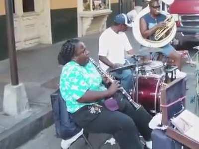 Doreen Ketchens ripping the clarinet in New Orleans.