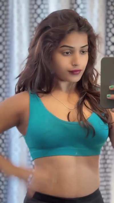 Yogita Jadhav showing her fit body